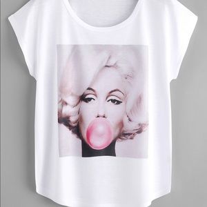 Marilyn Monroe Bubble Gum Tee